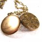 Vintage 1910 - 40's Goldtone Picture Locket Unbranded 62915
