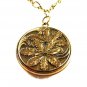 Vintage 1910 - 40's Goldtone Picture Locket Unbranded 62915