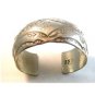 Signed Vintage Native American Sterling Silver Cuff Bracelet