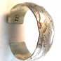 Signed Vintage Native American Sterling Silver Cuff Bracelet