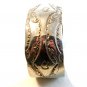 Signed Vintage Native American Sterling Silver Cuff Bracelet