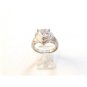 Vintage Sterling Silver Heart Cz Engagement Ring Sz 8