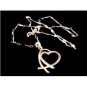 New Sterling Silver Heart  Pendant with 18" Sterling Chain
