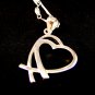 New Sterling Silver Heart  Pendant with 18" Sterling Chain