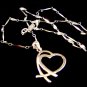 New Sterling Silver Heart Pendant with 18" Sterling Chain