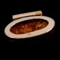 Vintage Tribal Sterling Silver Amber Pendant
