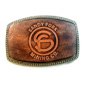 Vintage Sandy Fork Mining Company Leather & Metal Belt Buckle