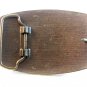 Vintage Sandy Fork Mining Company Leather & Metal Belt Buckle