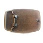 Vintage Sandy Fork Mining Company Leather & Metal Belt Buckle