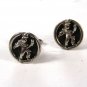 1950's - 70's Silvertone Clown / Jester Cufflinks Unbranded 71915