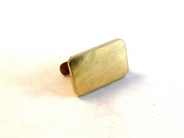 Vintage Gold Tone Art Deco Tie Clasp by Krementz