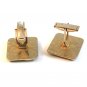 Vintage Gold Tone & Black Fancy Swirel Cufflinks