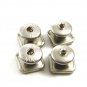 Art Deco True Vintage Silvertone Blue Ablone Cufflinks by Stag Brand 101314