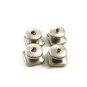 Art Deco True Vintage Silvertone Blue Ablone Cufflinks by Stag Brand 101314