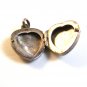 Vintage Sterling Silver Heart Locket Pendant
