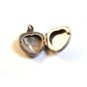 Vintage Sterling Silver Heart Locket Pendant