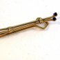 Vintage Krementz Gold Tone & Blue Art Deco Tie Clasp