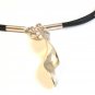 Sterling Silver Pendant & Leather 16" Necklace
