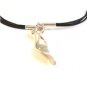 Sterling Silver Pendant & Leather 16" Necklace
