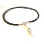 Sterling Silver Pendant & Leather 16" Necklace