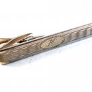 Vintage 1950's - 1960's Silver Tone Engraved Initial H Tie Clasp