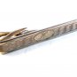 Vintage 1950's - 1960's Silver Tone Engraved Initial H Tie Clasp