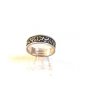 Vintage Sterling Silver Symbols ? Swirls Ring Size 9