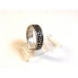 Vintage Sterling Silver Symbols ? Swirls Ring Size 9