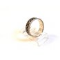 Vintage Sterling Silver Symbols ? Swirls Ring Size 9