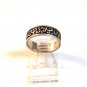 Vintage Sterling Silver Symbols ? Swirls Ring Size 9