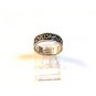 Vintage Sterling Silver Symbols ? Swirls Ring Size 9