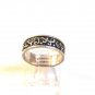 Vintage Sterling Silver Symbols ? Swirls Ring Size 9