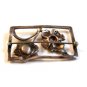 Vintage Art Deco Sterling Silver Flower Brooch
