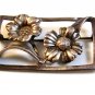 Vintage Art Deco Sterling Silver Flower Brooch