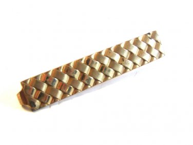 Vintage 1930's - 1950's Gold Tone Tie Clasp by Hadley