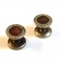 Victorian Silver Tone & Abalone Cufflinks / Shirt Studs