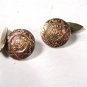 Vintage 2 Tone Sterling Silver Aztec Cufflinks Unbranded Made In Mexico 71315