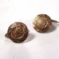 Vintage 2 Tone Sterling Silver Aztec Cufflinks Unbranded Made In Mexico 71315
