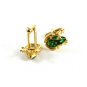 Goldtone & Green Frog Cufflinks 11062013
