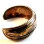 Vintage Taxco Sterling Silver 2 Tone Cuff Bracelet