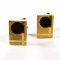 Very Sharp Goldtone 7 Brown Dress Cufflinks Unbranded 72215