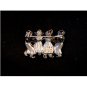 Vintage Lang Sterling Silver Dutch Boys & Girls Dancing Brooch