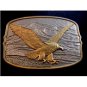 Vintage Silver & Gold Tone American Eagle Belt Buckle 487897988de