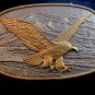 Vintage Silver & Gold Tone American Eagle Belt Buckle 487897988de