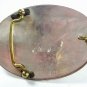 Vintage German Silver Calf Roping Rodeo 2 Tone Belt Buckle Unbranded 72015