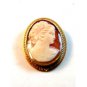 Signed 1/20 12K.G.F.C.T. Gold Filled Shell Cameo Brooch / Pendant
