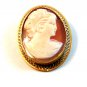 Signed 1/20 12K.G.F.C.T. Gold Filled Shell Cameo Brooch / Pendant