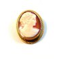 Signed 1/20 12K.G.F.C.T. Gold Filled Shell Cameo Brooch / Pendant