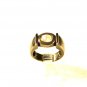 Vintage Silvertone Opalescent Ring Size 8 Unbranded 7815 Signed DGB Thailand