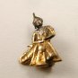 Vintage Sterling Silver Gold Vermeil Siam Dancer Brooch